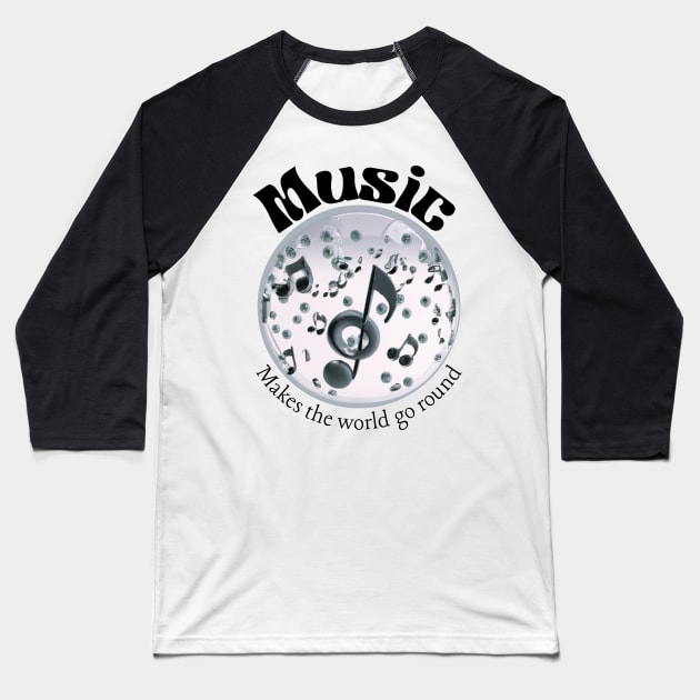 World of Music Baseball T-Shirt by Orange Otter Designs